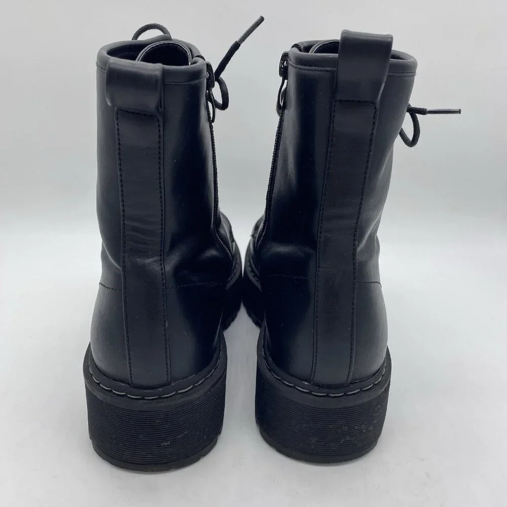 Steve Madden Basille Lace Up Platform Lug Sole Boot Women 11 Combat 90s Grunge - Picture 4 of 16